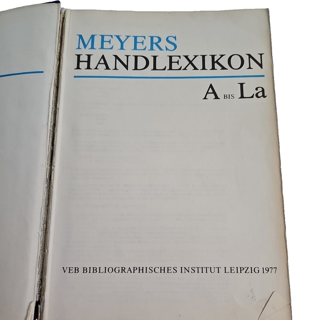 EB2592 Meyers Handlexikon, A bis La2