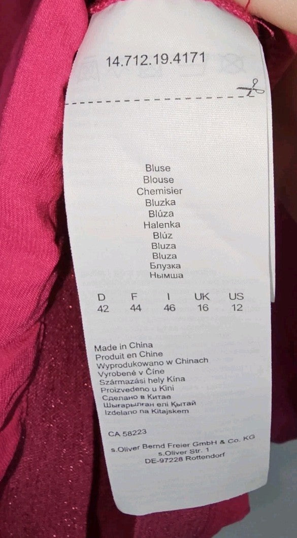 EK9451 Damen T-Shirt S.Oliver Gr.42 Pink3