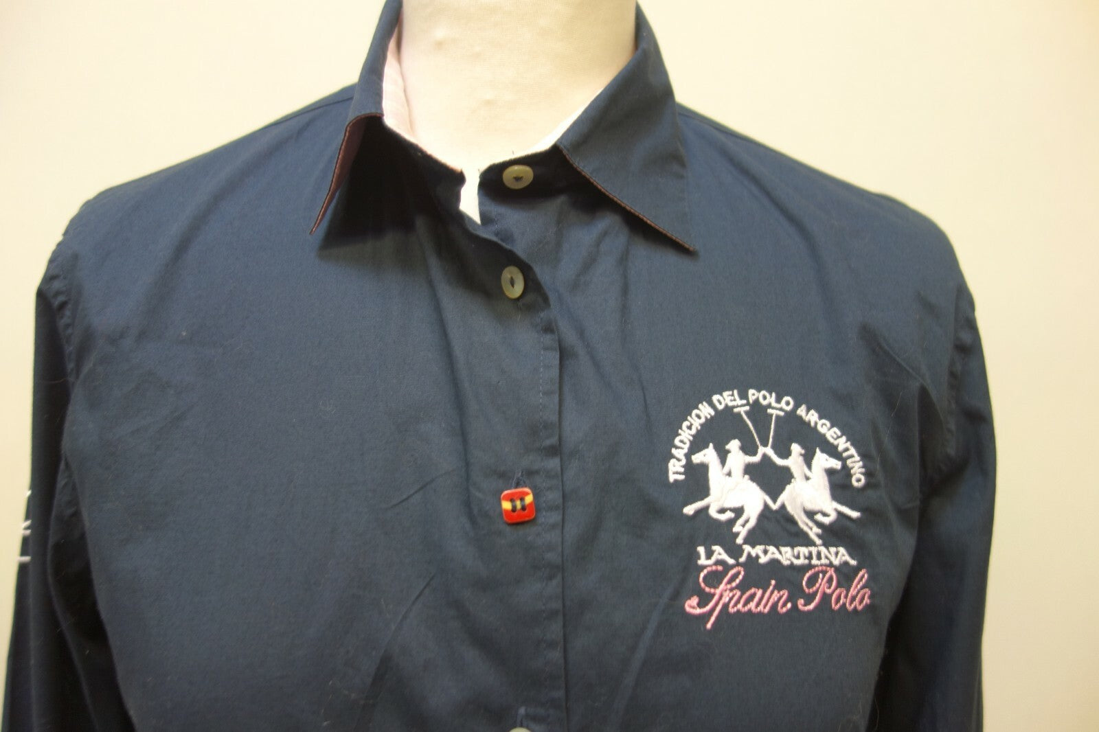 EK0506 Damen Bluse von La Martina, navy, Gr. 361