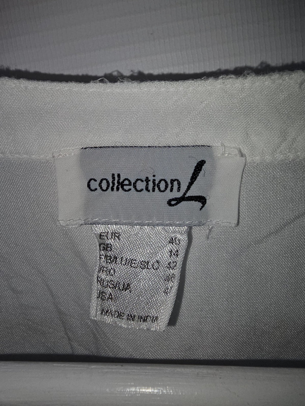 EK10002 Damen Bluse von CollectionL, Weiß, Gr. 402