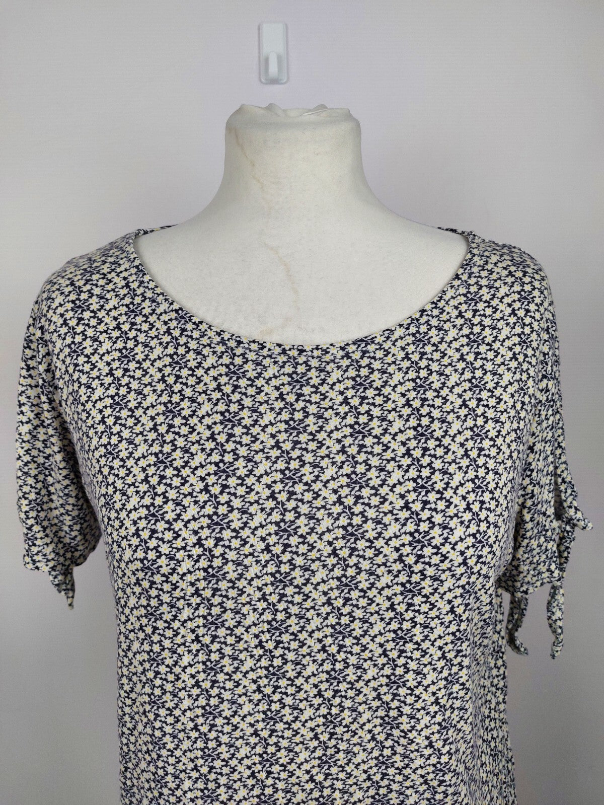 EK4323 Damen T-Shirt von Opus, blau/weiß geblümt, Gr. 381