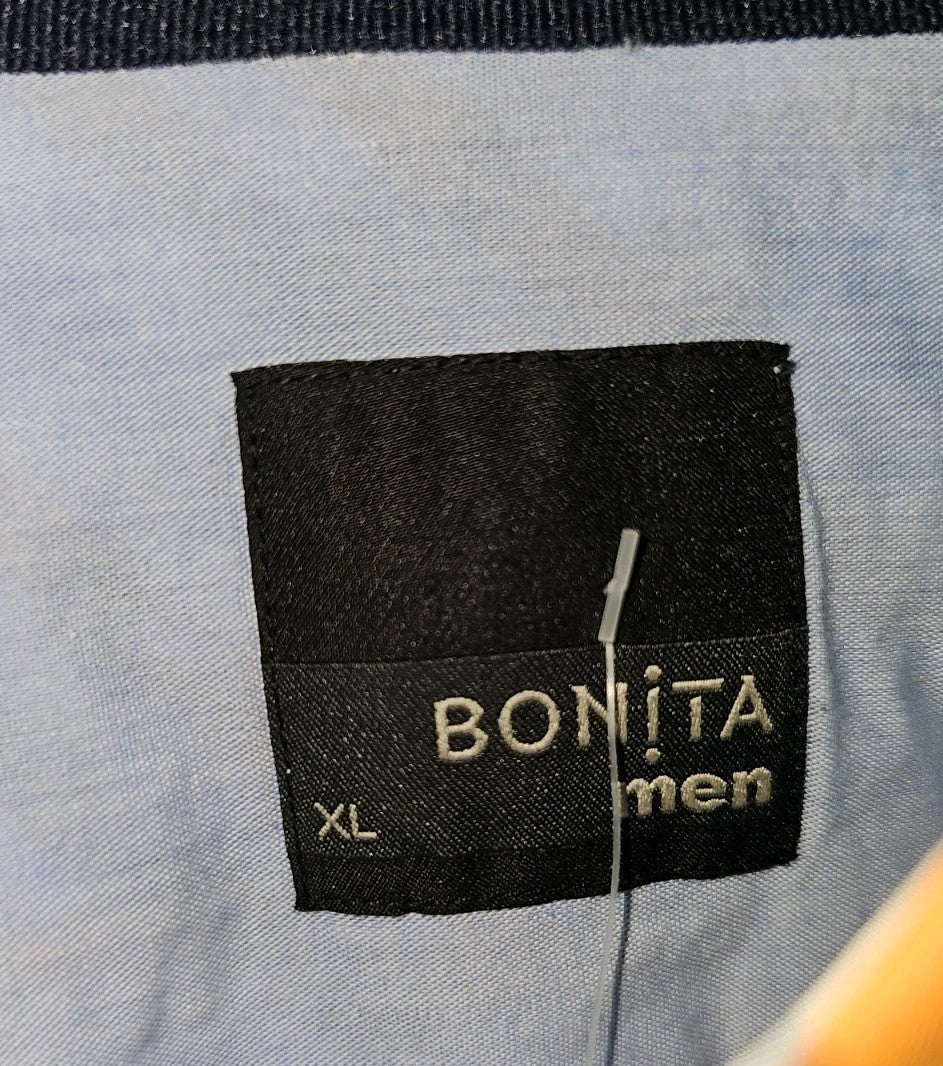 EK9625 Herren Hemd von Bonita, orange-blau, Gr.XL1