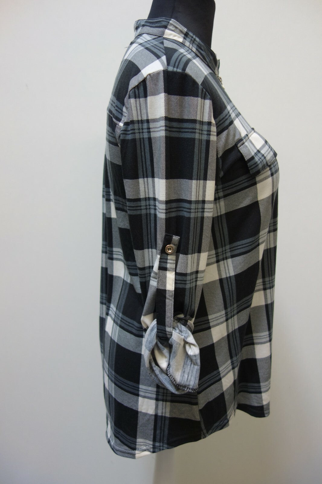 EK1087 Damen Shirt von Odosalii, kariert, XL4