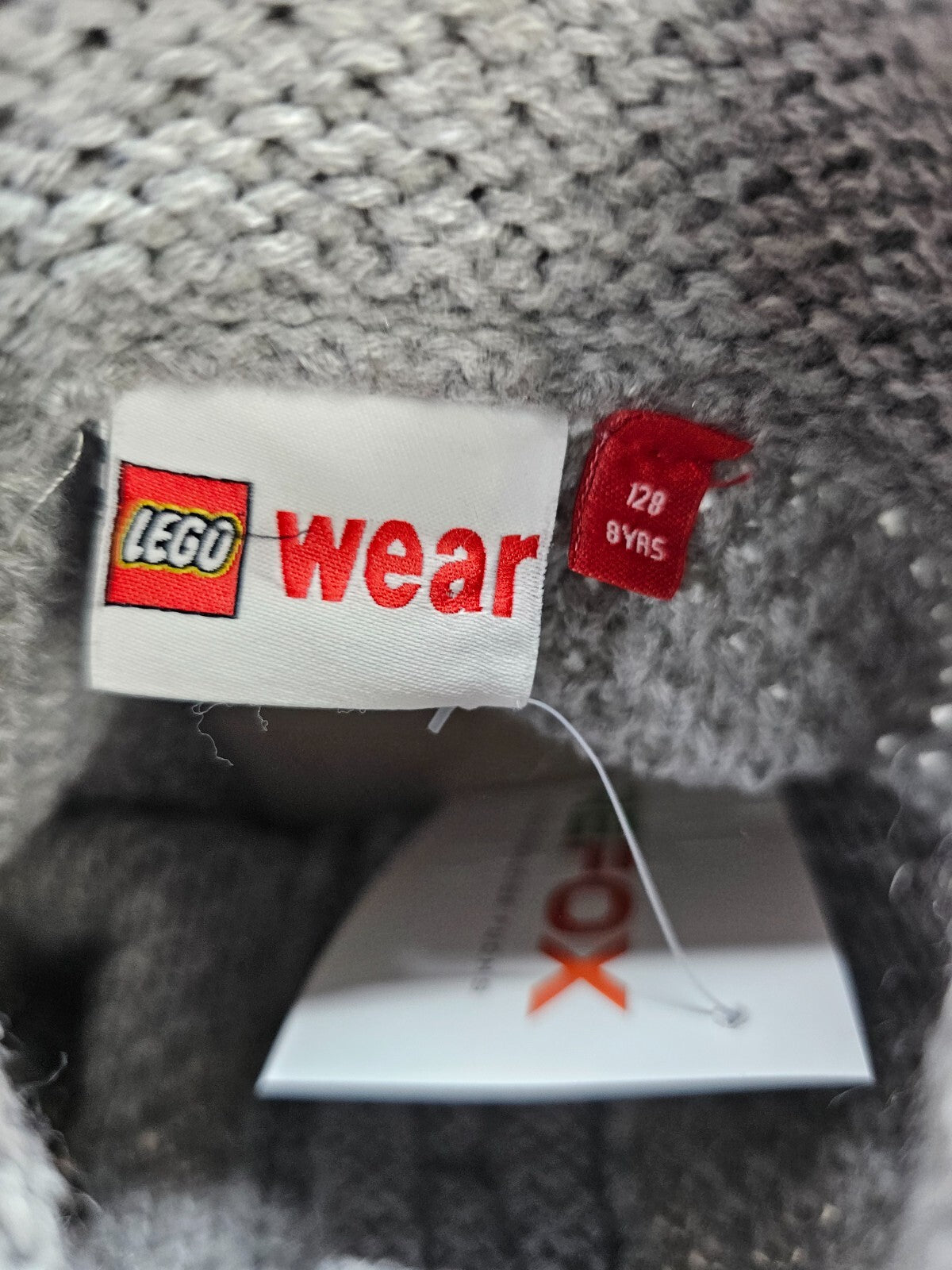 EK5975 Mädchen Strickjacke von Lego, grau, Gr. 1286