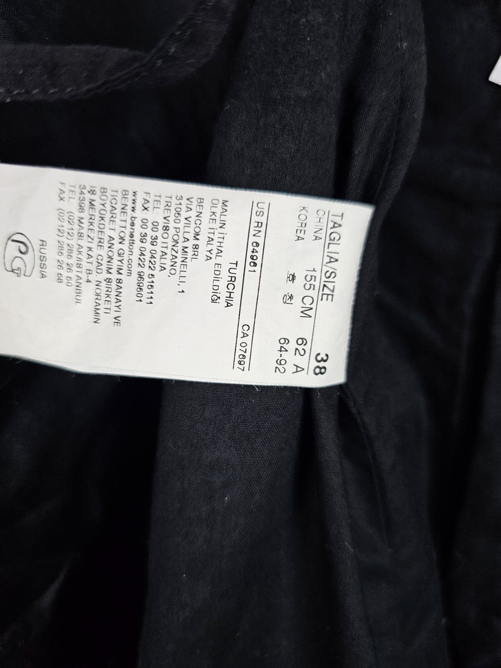 EK5689 Damen Rock von Sisley, schwarz/weiß, Gr. 388