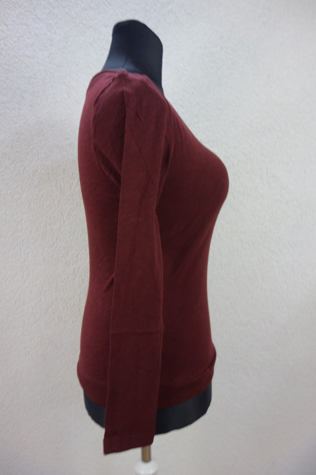 EK1805 Damen Langarm Shirt von edc, rotbraun, Gr. S2