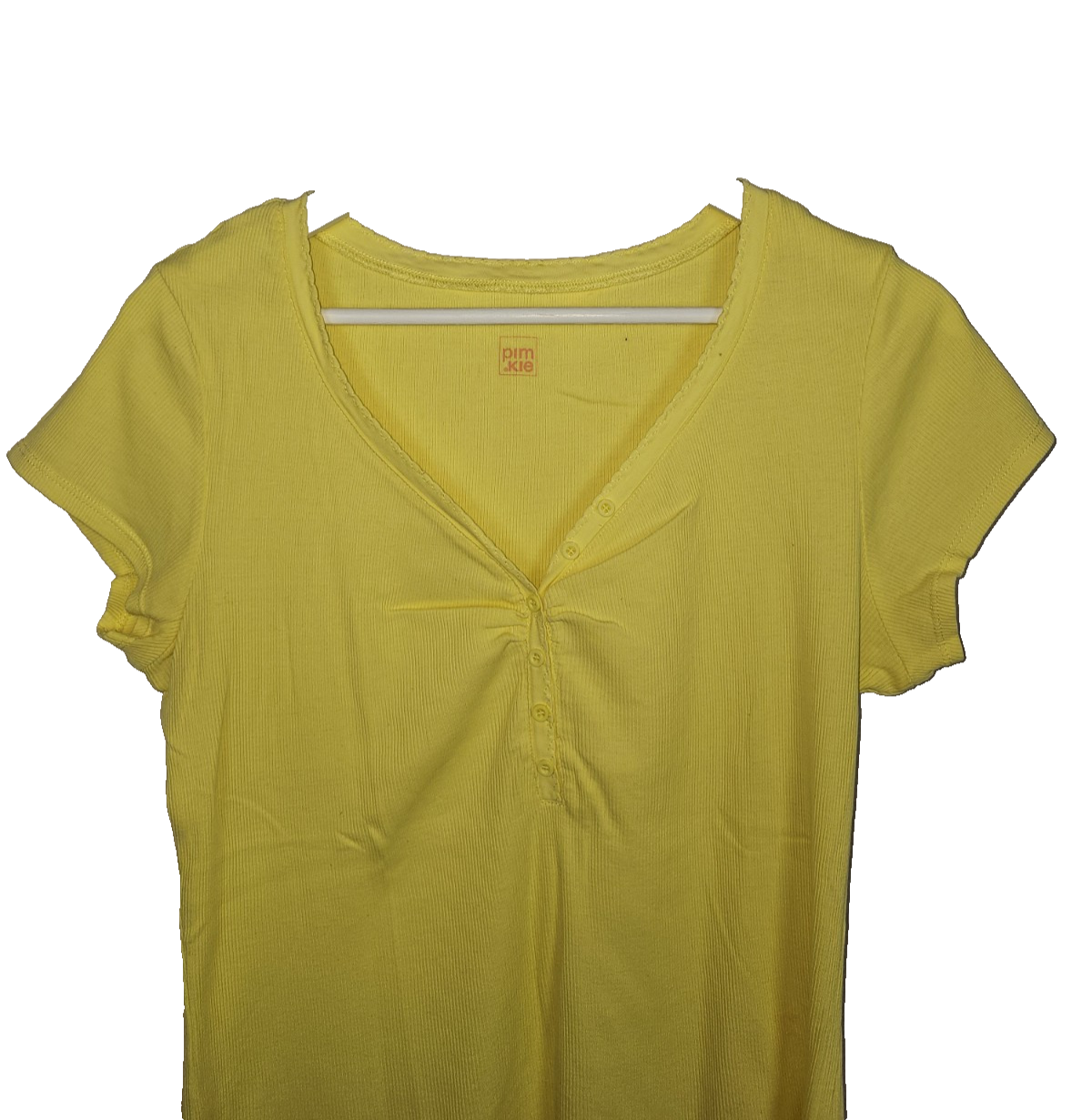 EK7368 Damen Tshirt von Pimkie, Gelb, Gr.L1