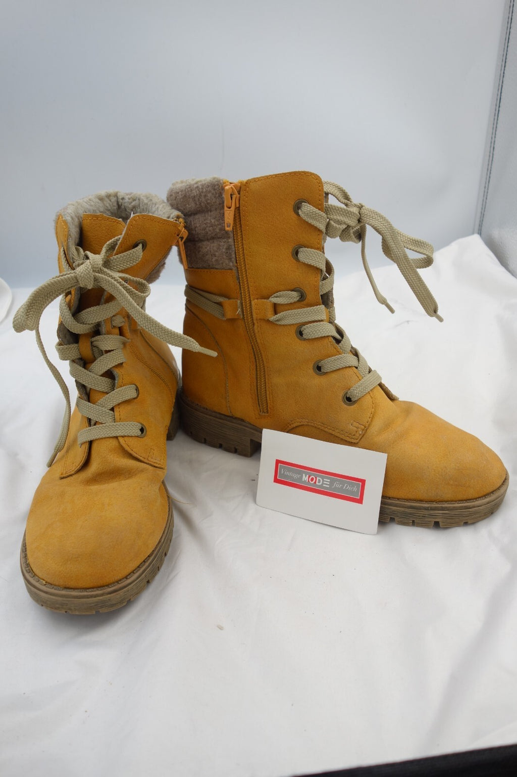 ES0596 Damen Stiefeletten von Footflexx, ocker, Gr. 380
