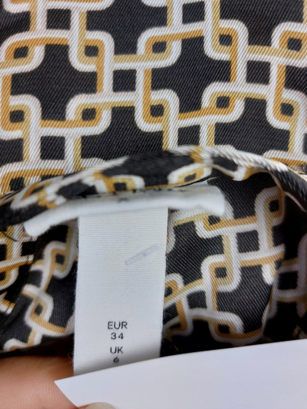EK5106 Damen Bluse von H&M, schwarz/beige, Gr. 349
