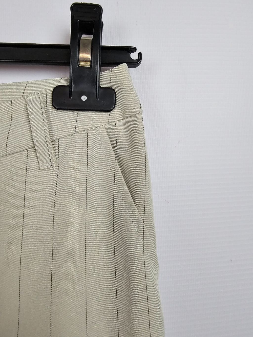 EK5431 Damen Anzughose von Style, elfenbein, gestreift, Gr.34 Schlaghose5
