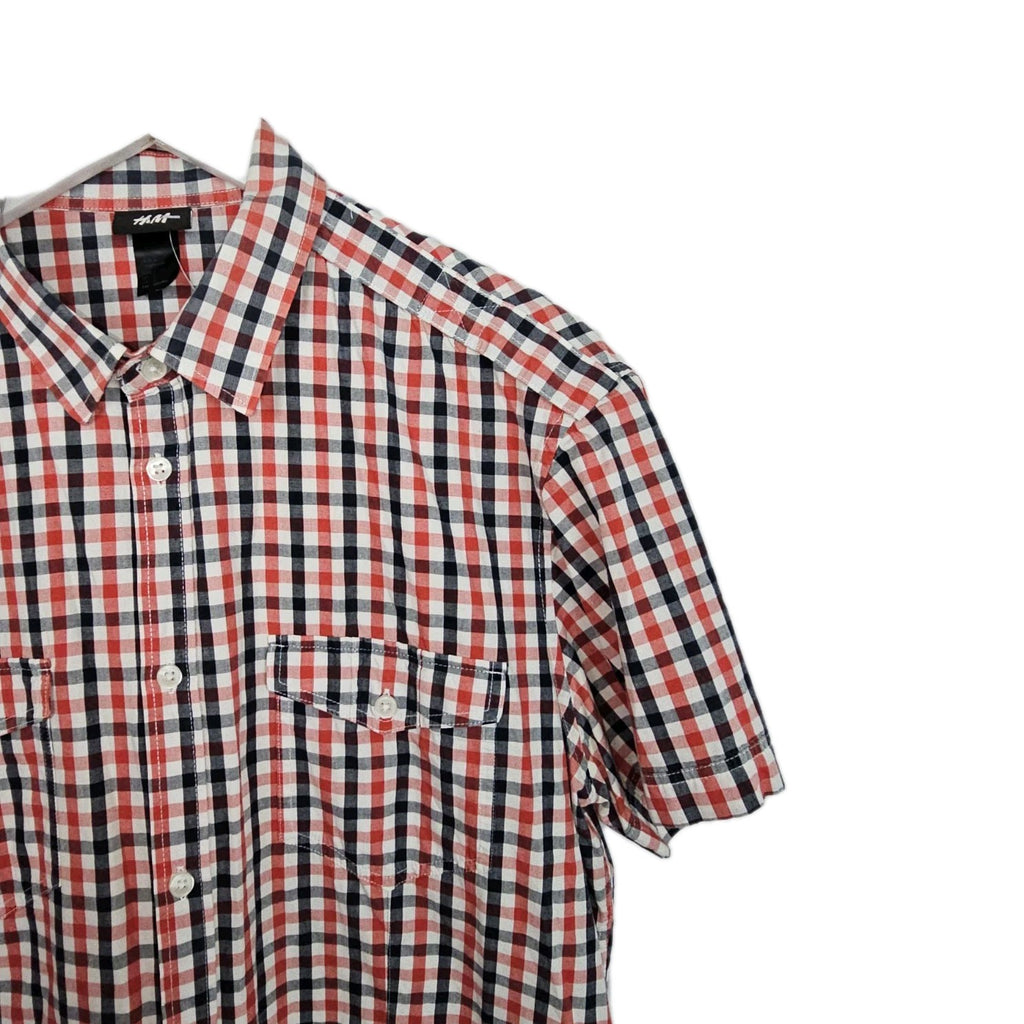 EK8326 Herren Hemd von H&M, rot-blau, Gr.L2