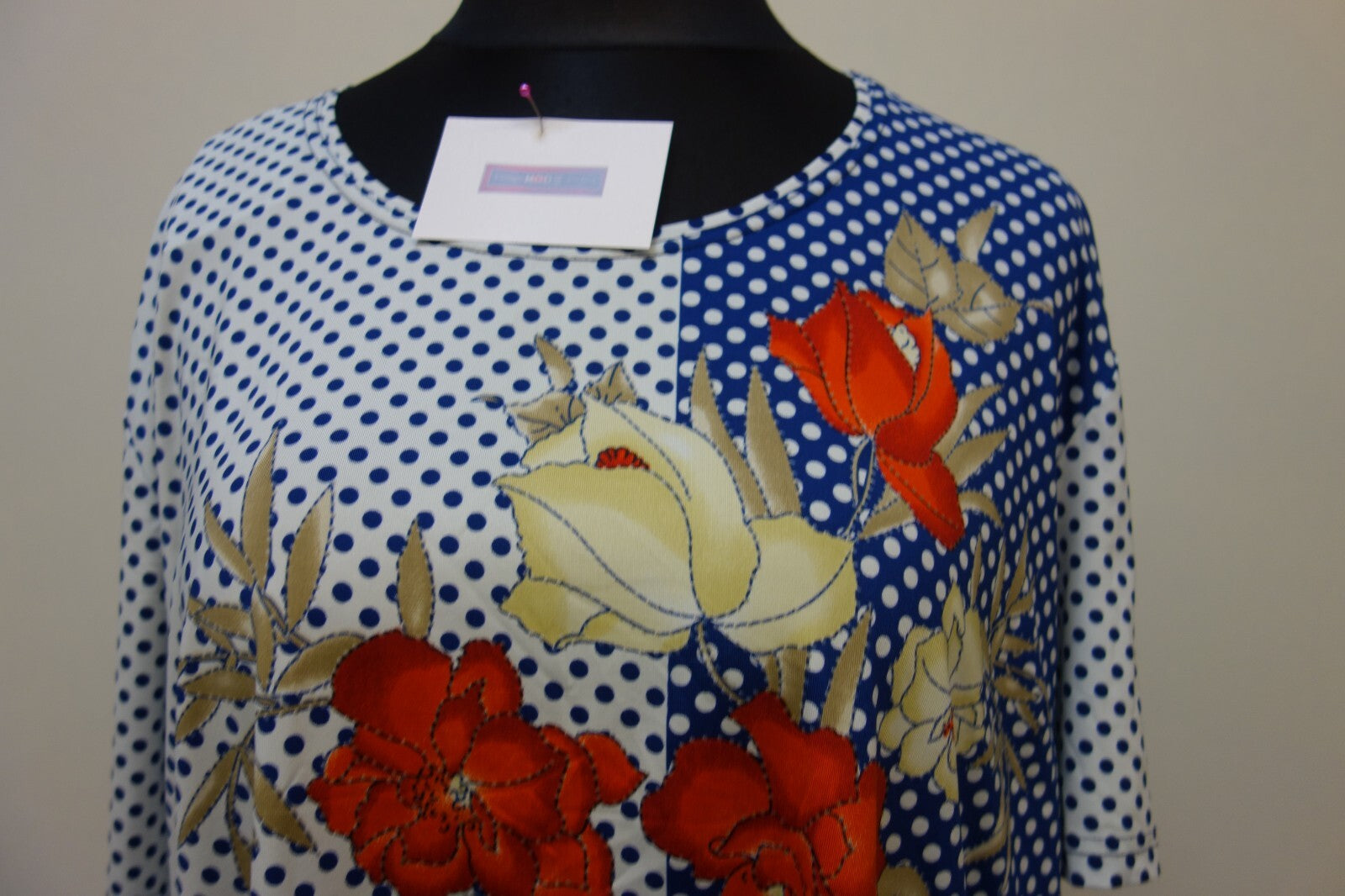 EK3490 Damen T-Shirt, gepunktet, Gr. 4XL2
