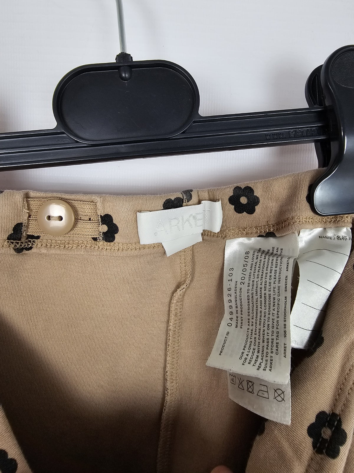 EK8228 Mädchen Hose von Arket, Braun, Gr. 1342