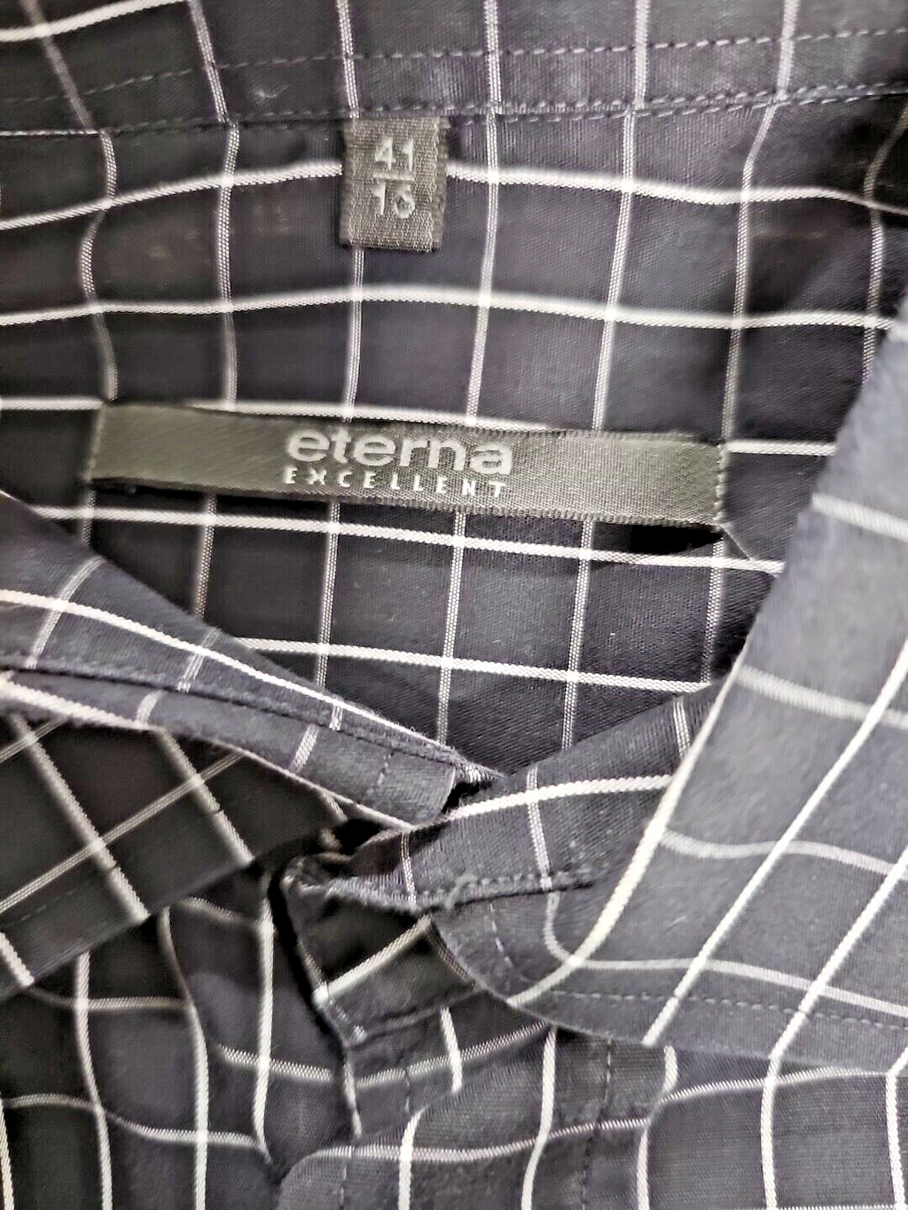 EK 500 Herren Hemd Langarm Eterna Excelent Gr 41 Schwarz4