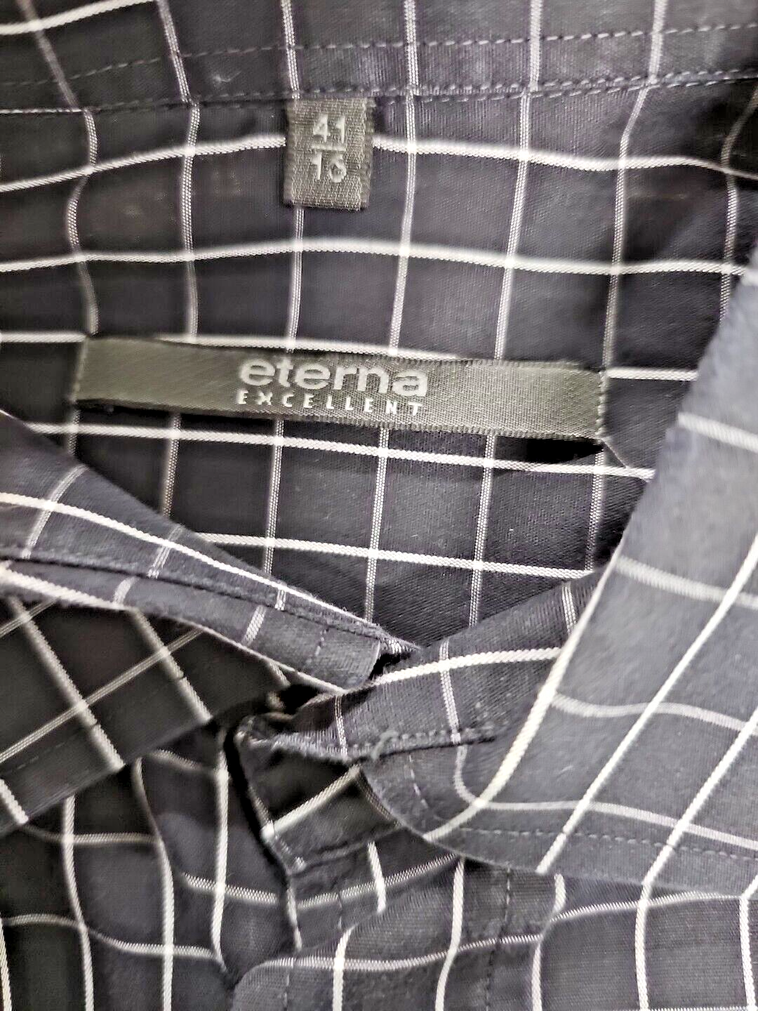 EK 500 Herren Hemd Langarm Eterna Excelent Gr 41 Schwarz4