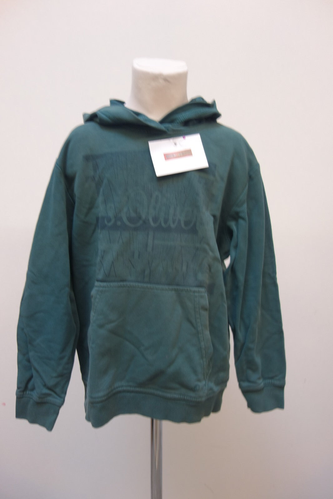 EK3312 Jungen Kapuzenpullover, grün von s.Oliver, Gr. 1400