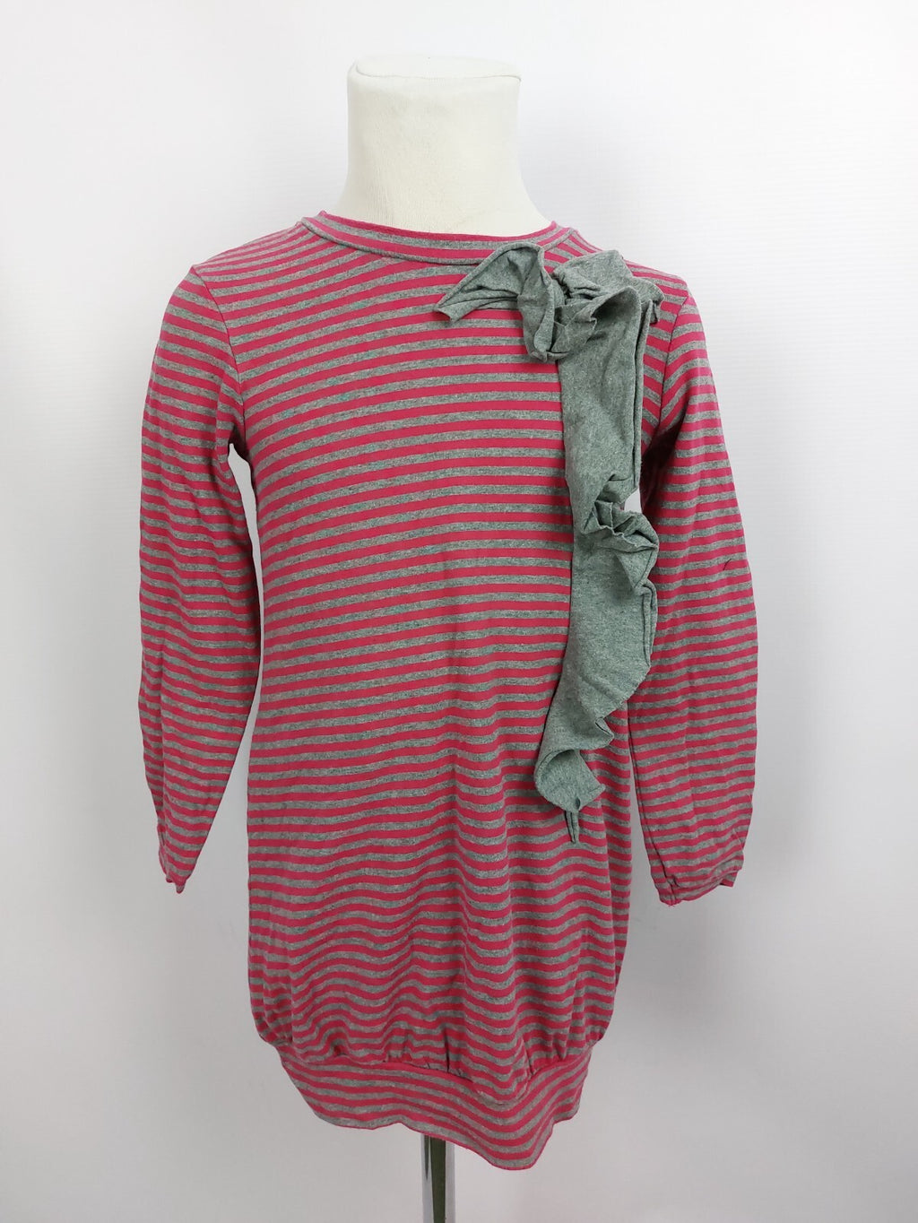 EK4517 Mädchen Pulloverkleid von United Colors of Benetton, pink/grau, Gr. 1100