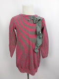 EK4517 Mädchen Pulloverkleid von United Colors of Benetton, pink/grau, Gr. 1100