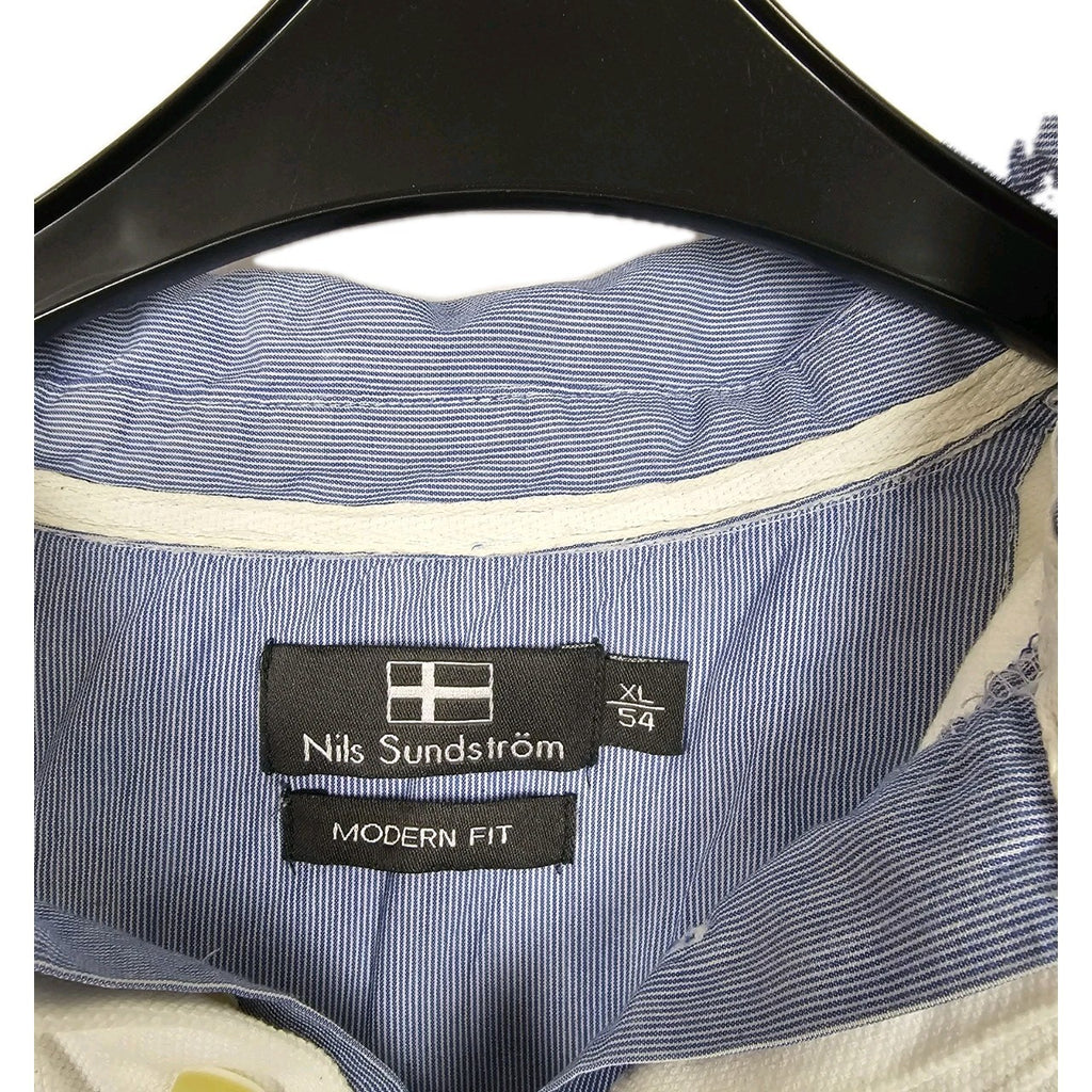 EK10850 Herren Polo T-shirt von Nils Sundström, Weiß, Gr. XL1