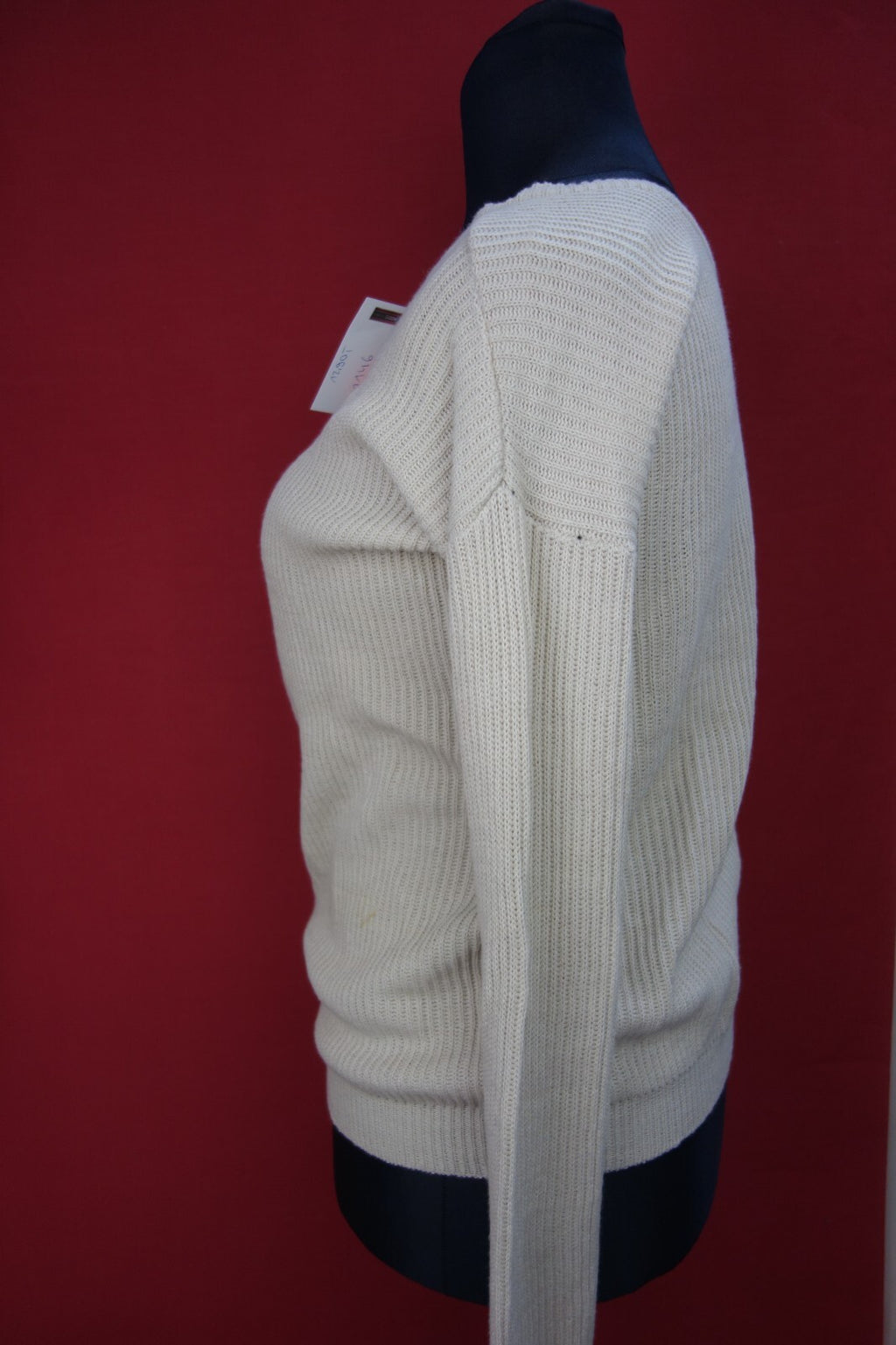 EK1146 Damen Strickpullover von Tally Weijl, hellelfenbein, Gr. L3