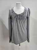 EK6085 Damen Langarmshirt von Heine, grau, Gr.M (nach Größentabelle)0