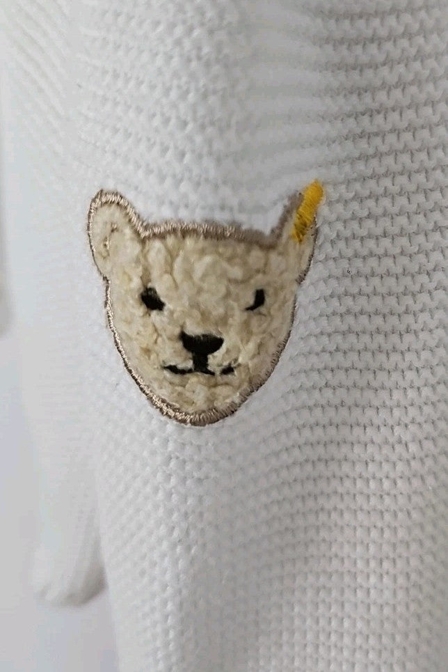 EK7486 Baby Jacke von Steiff Knopf Im Ohr, Gr.86cm/18M, Weiß2