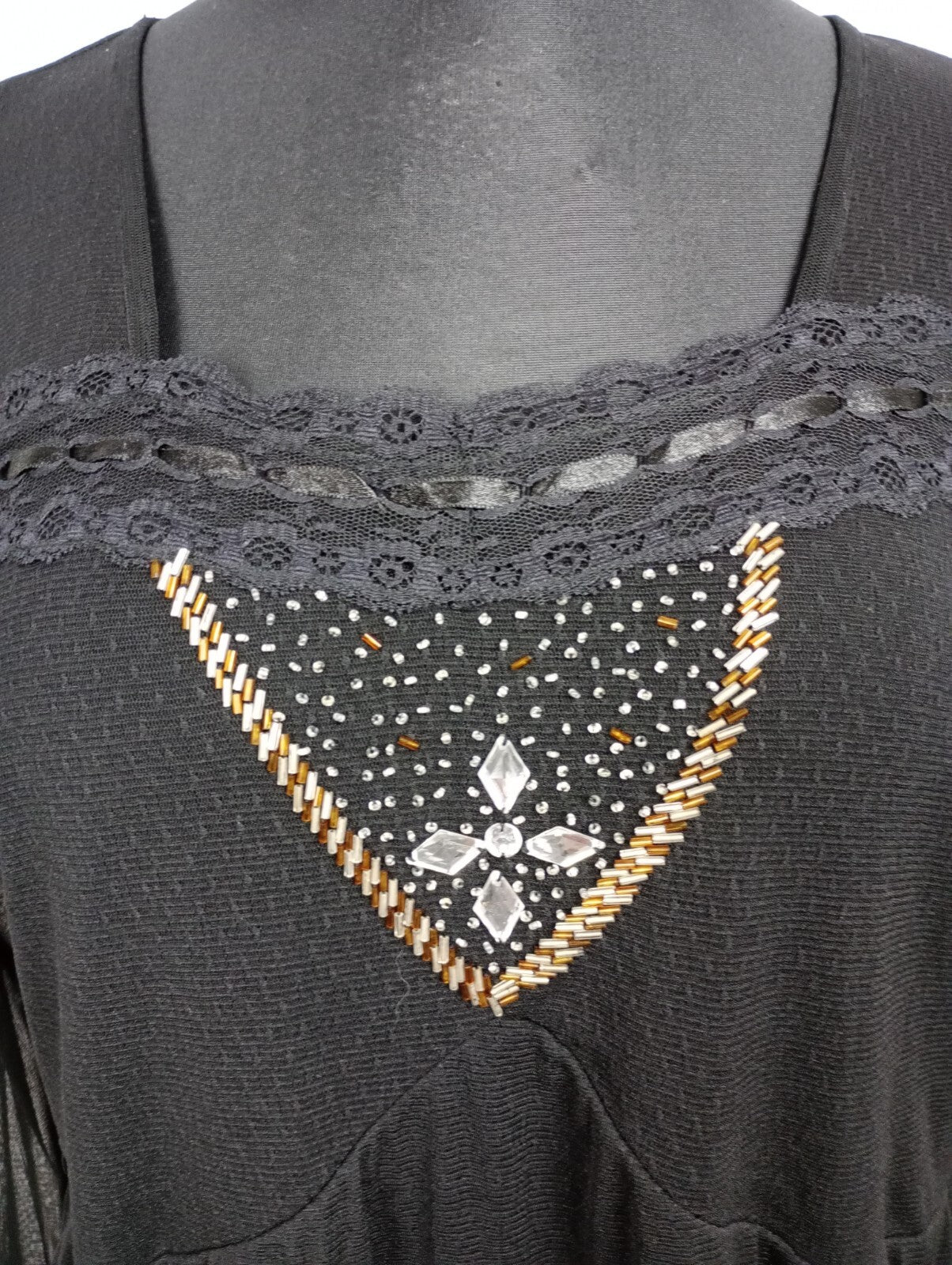 EK5233 Damen Shirt von Daniel Valentin, schwarz, Gr.482