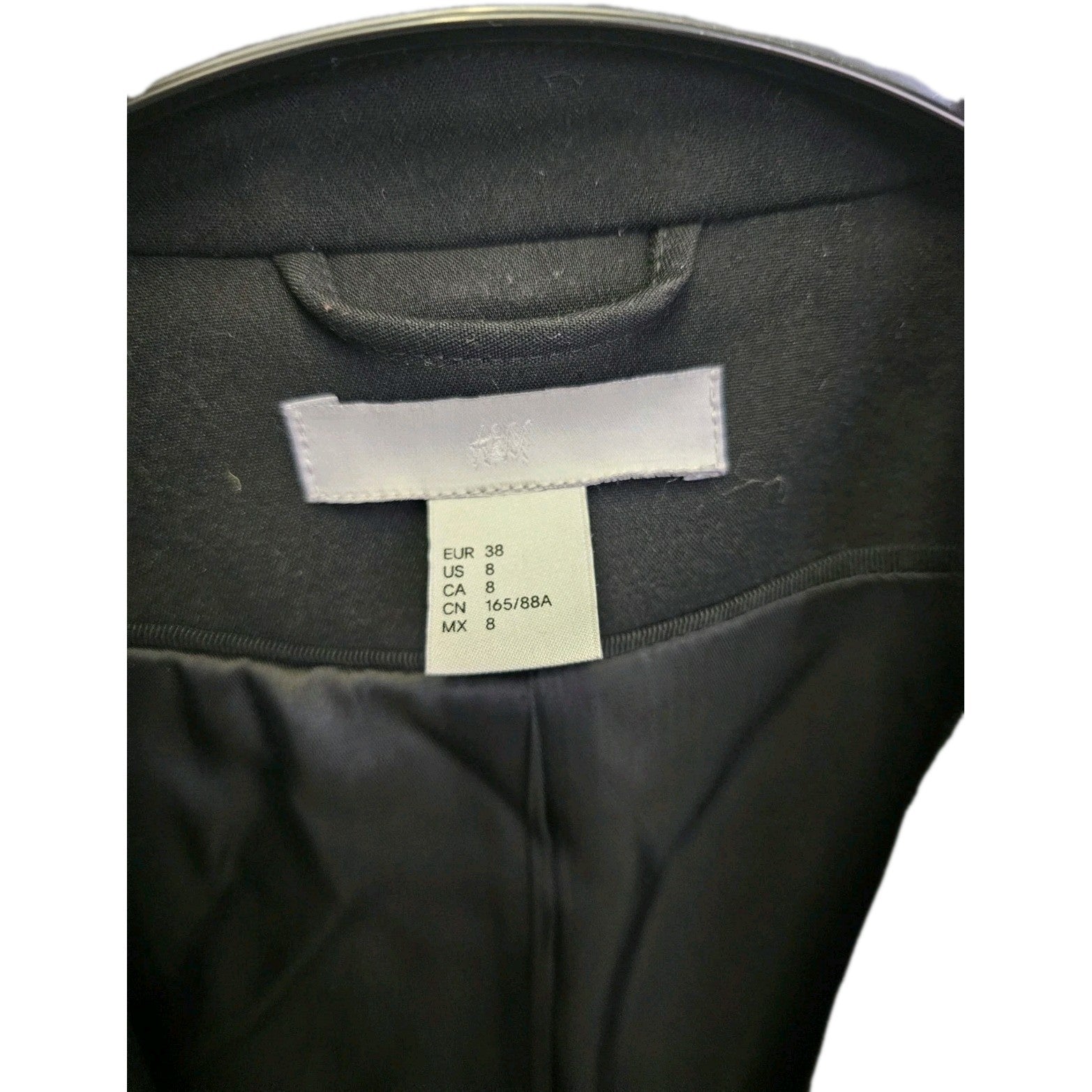 EK1231 Damen Jacke Von H&M, Schwarz,Gr. 382