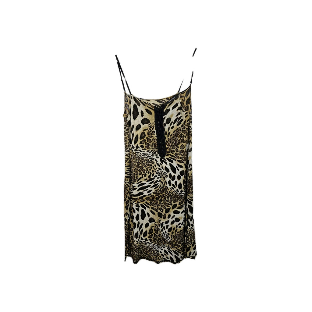 EK10746 Damen Kleid Orimono Gr.M Leoparden Muster0