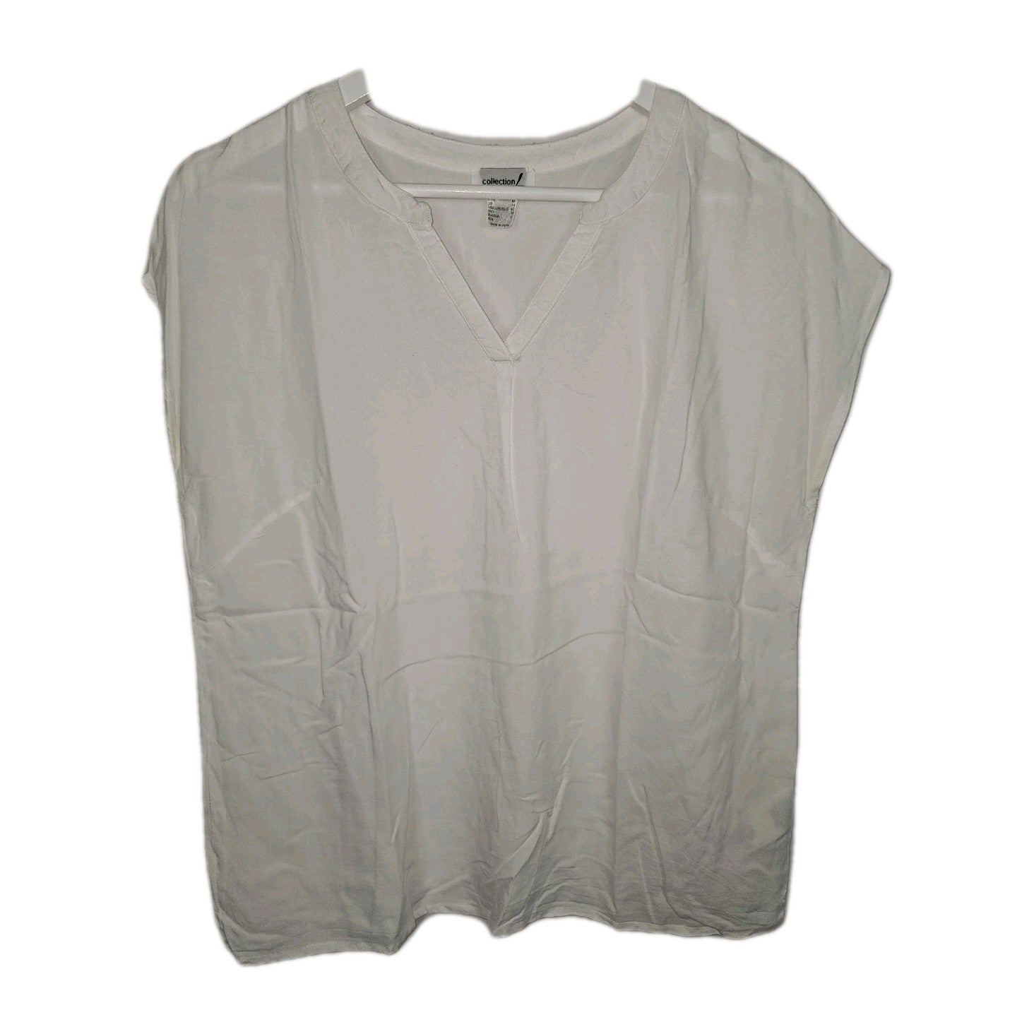 EK10002 Damen Bluse von CollectionL, Weiß, Gr. 403