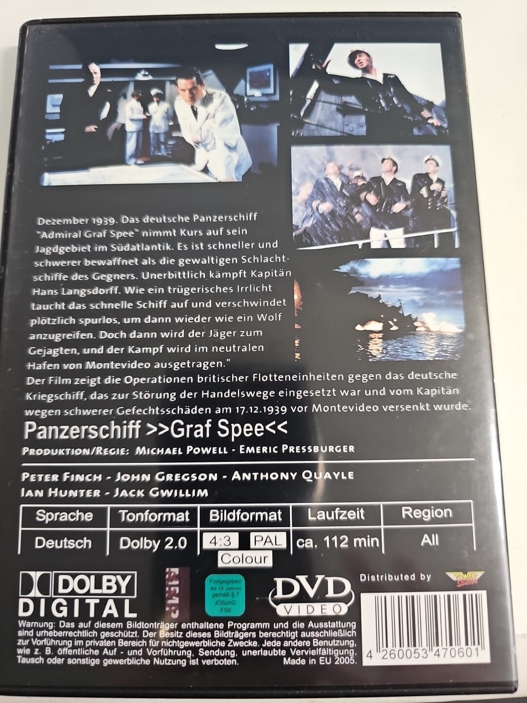 EB 985 Panzerschiff "Graf Spee" - Arcturus Produktion - DVD, sehr gut1