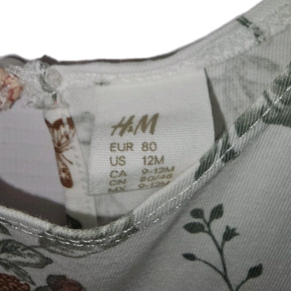 EK11248 Kinder Kleid von H&M, Weiß, Gr. 801