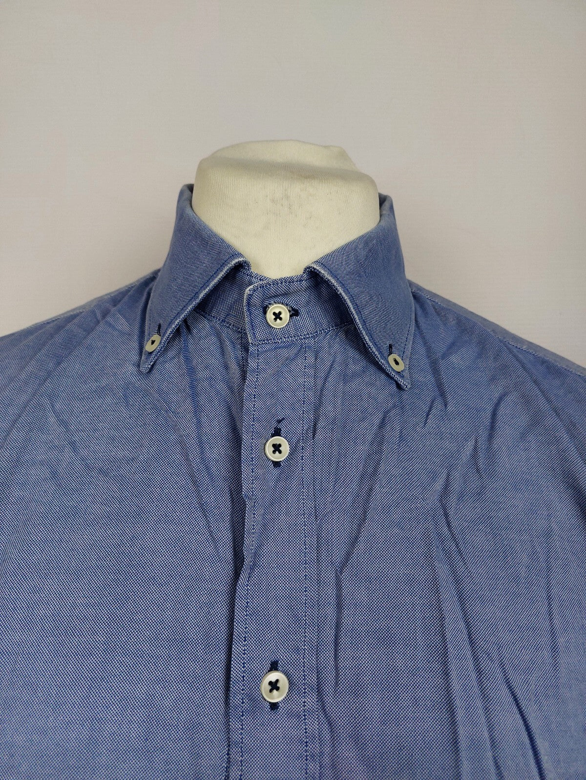 EK5154 Blaues Hemd von ZARA für Herren, Gr. 2XL1