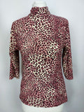 EK4846 Damen Shirt von diversi, beige/rosa/schwarz, Gr. S0