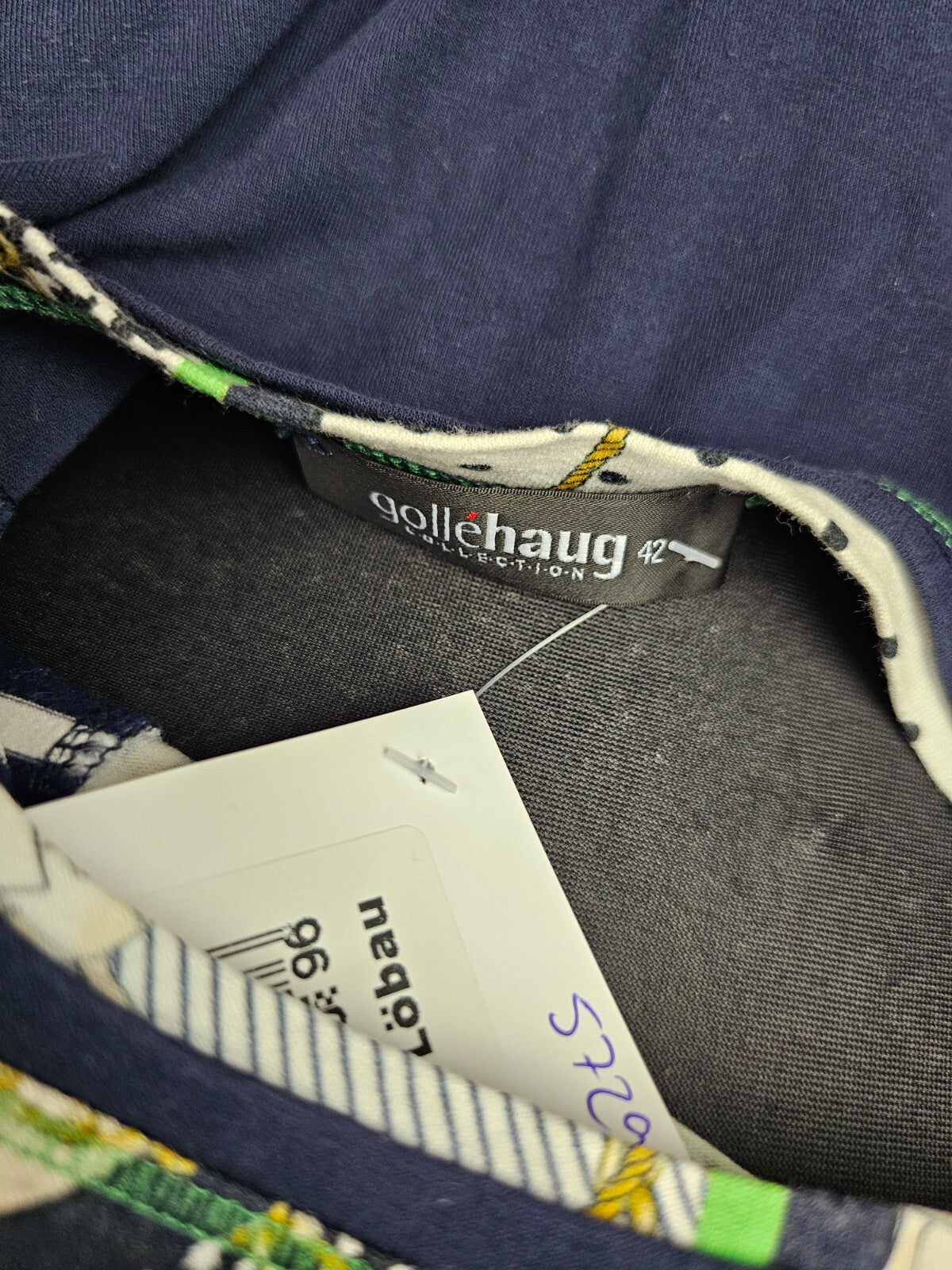 EK5729 Damen T-Shirt von Gollehaug, blau-weiß, Gr.426