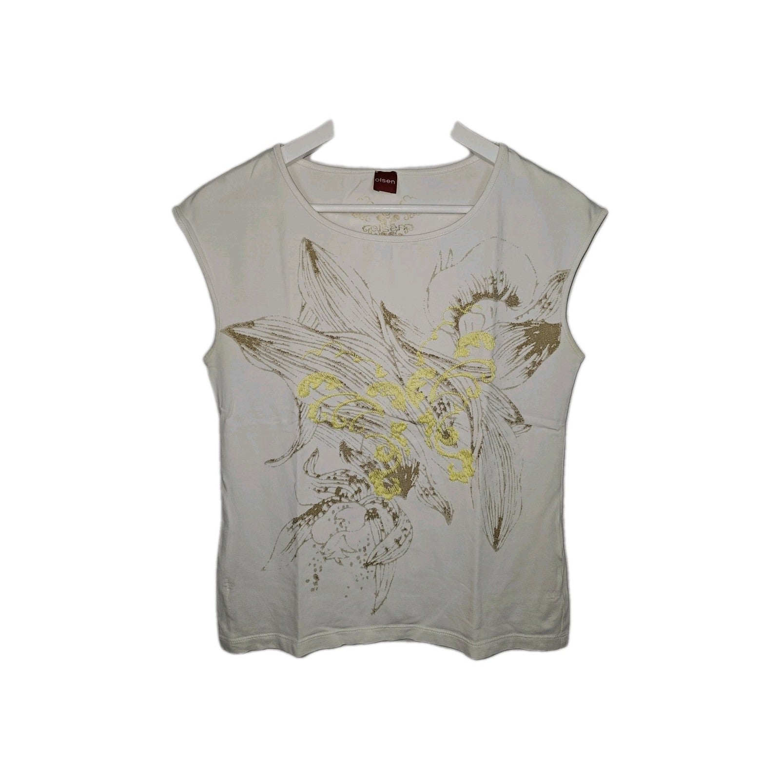 EK10064 Damen T-Shirt Olsen Gr.M Weiß0