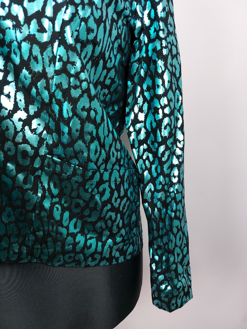 EK3587 Damen Blazer von Julia Kontex, metallic blau, Gr.46 (nach Größentabelle)2