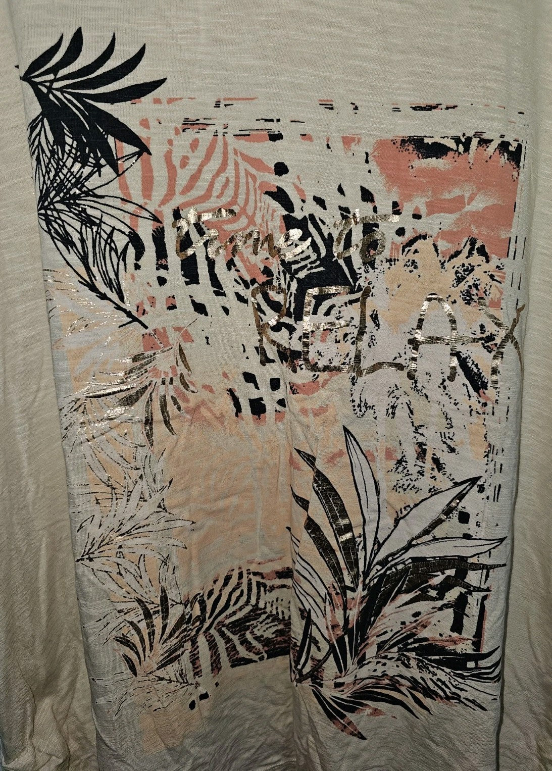 EK10272 Damen T-Shirt von Laura Torelli, beige, Gr.XL1