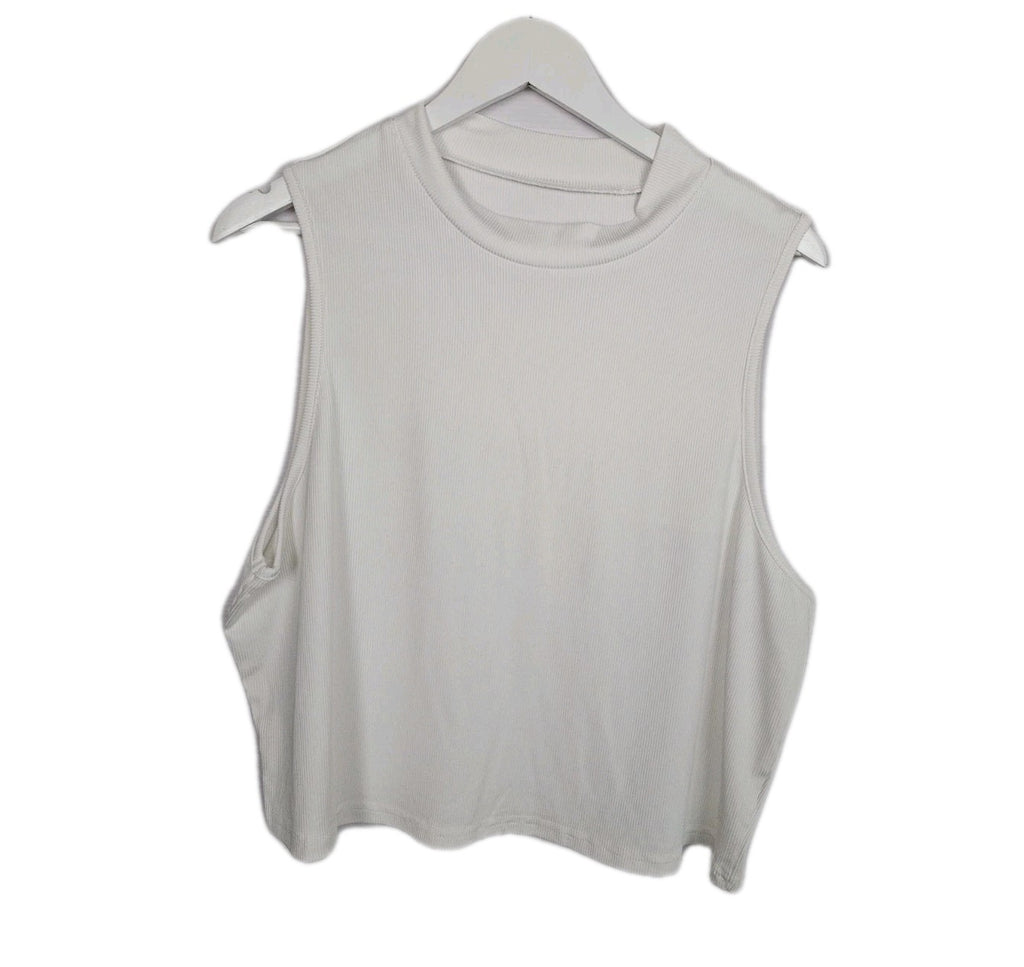 EK9643  Damen Trägershirt von SheIn, weiß, Gr.4XL0