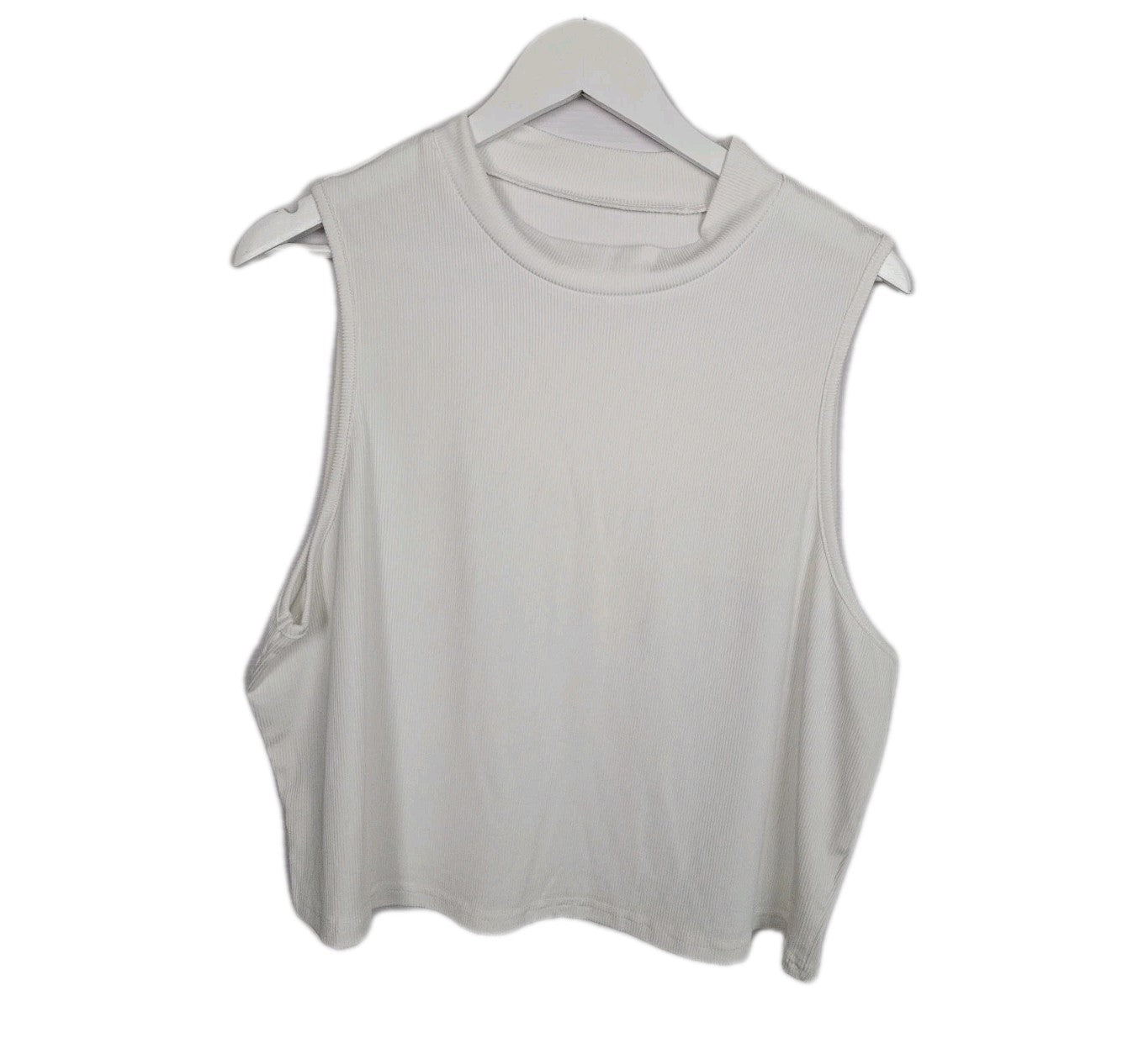 EK9643  Damen Trägershirt von SheIn, weiß, Gr.4XL0