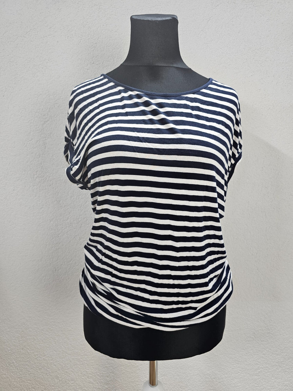 EK6239 Damen T-Shirt von Tom Tailor, blau weiß-gestreift, Gr.M0