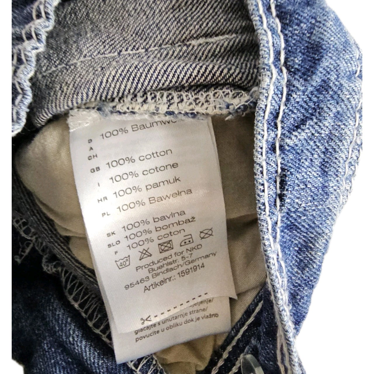 EK10776 Kinder Jeans von NKD, Blau, Gr. 94