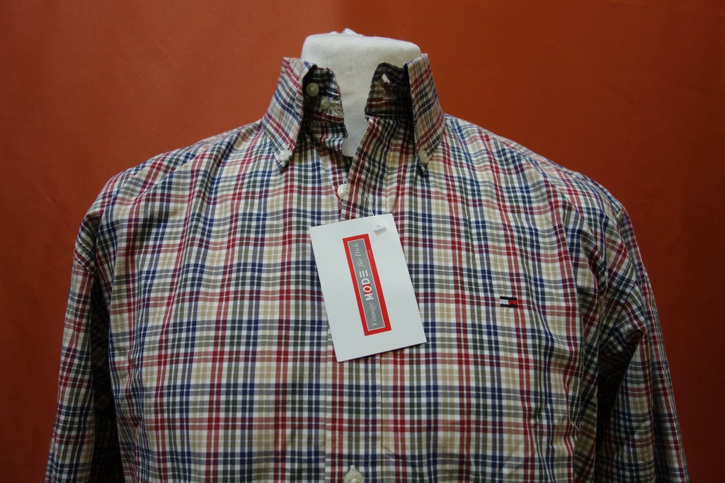 EK0099 Herren Hemd von Tommy Hilfiger, kariert, L1