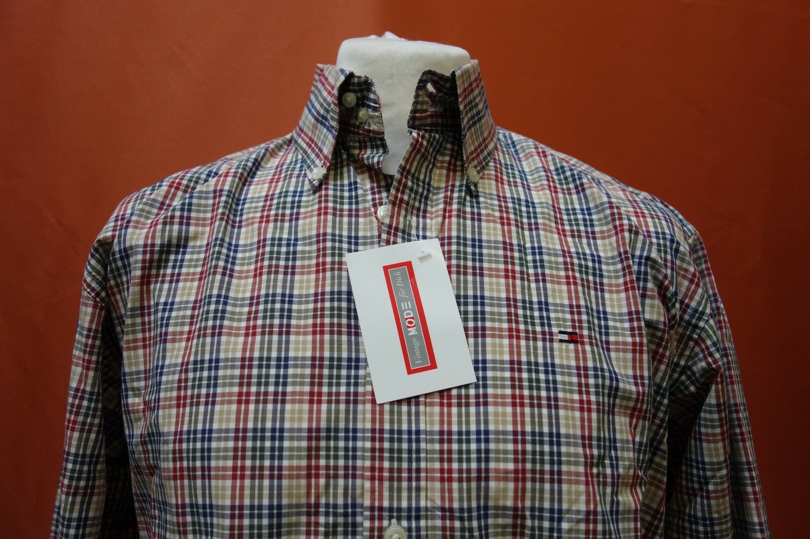 EK0099 Herren Hemd von Tommy Hilfiger, kariert, L1