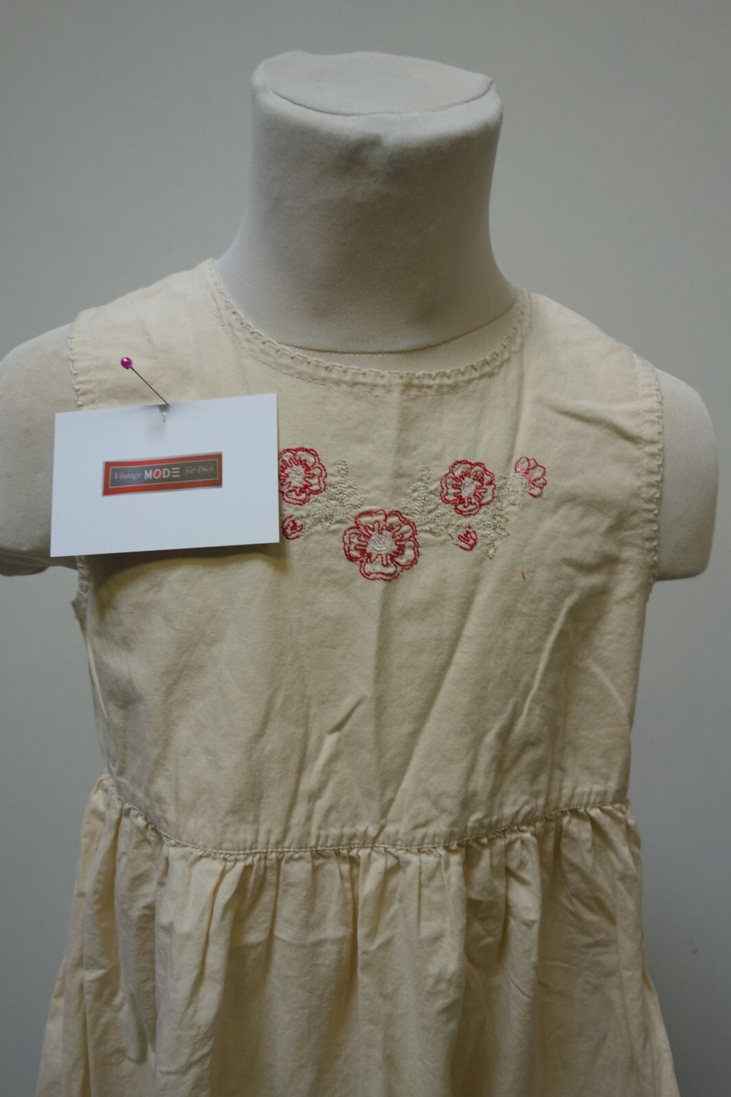 EK3656 Mädchen Kleid von H&M, beige, Gr. 1221