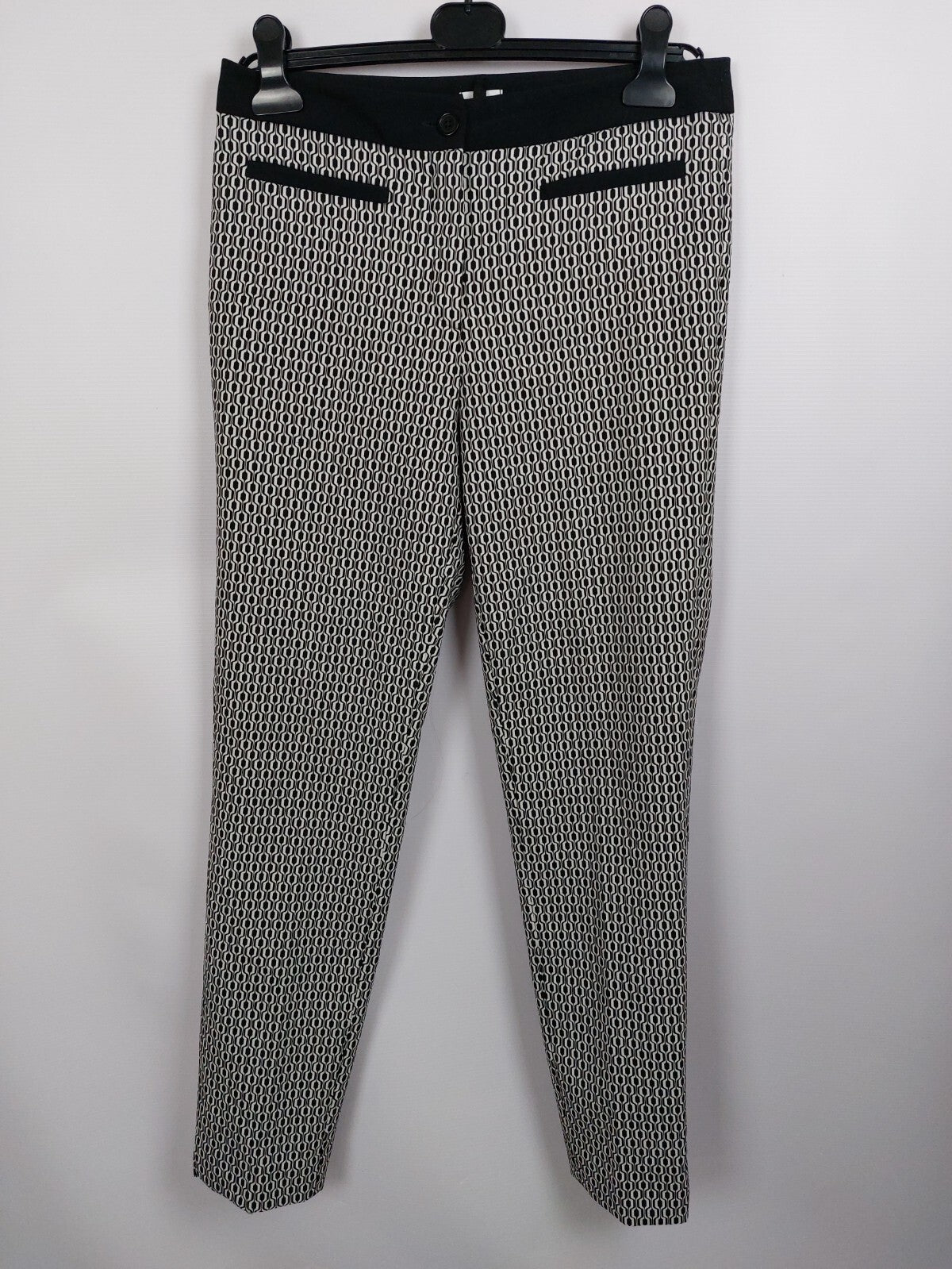 EK4586 Damen Hose von Mona, schwarz/weiß, Gr. 400