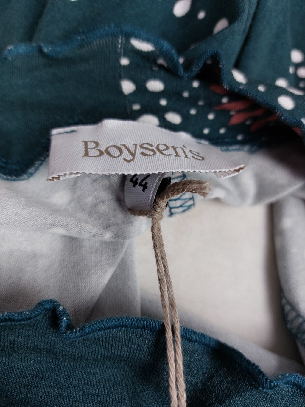 EK0898 Damen Kleid von Boysen´s, grün mit Blumen, Gr. 446