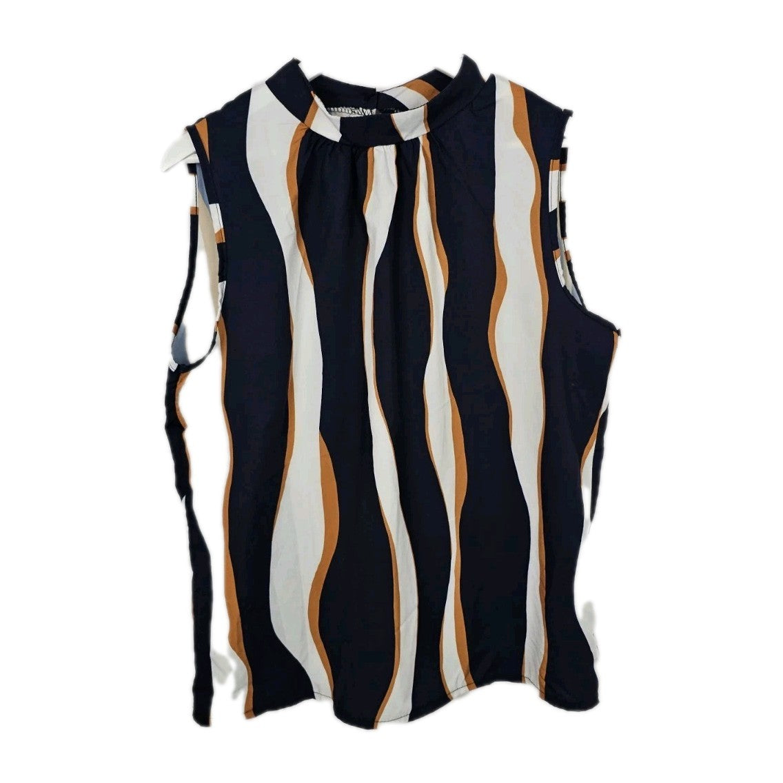 EK9135 Damen Bluse von Cloud 5ive, blau-braun-weiß, Gr.XXL0