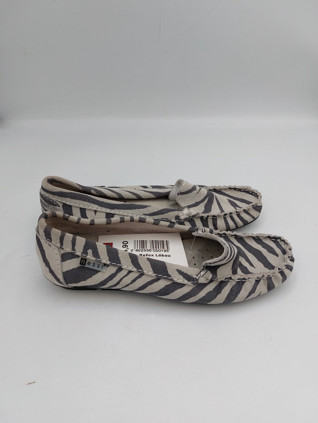 ES0391 Damen Halbschuhe von Caprice, grau, Zebramuster, Gr. 363