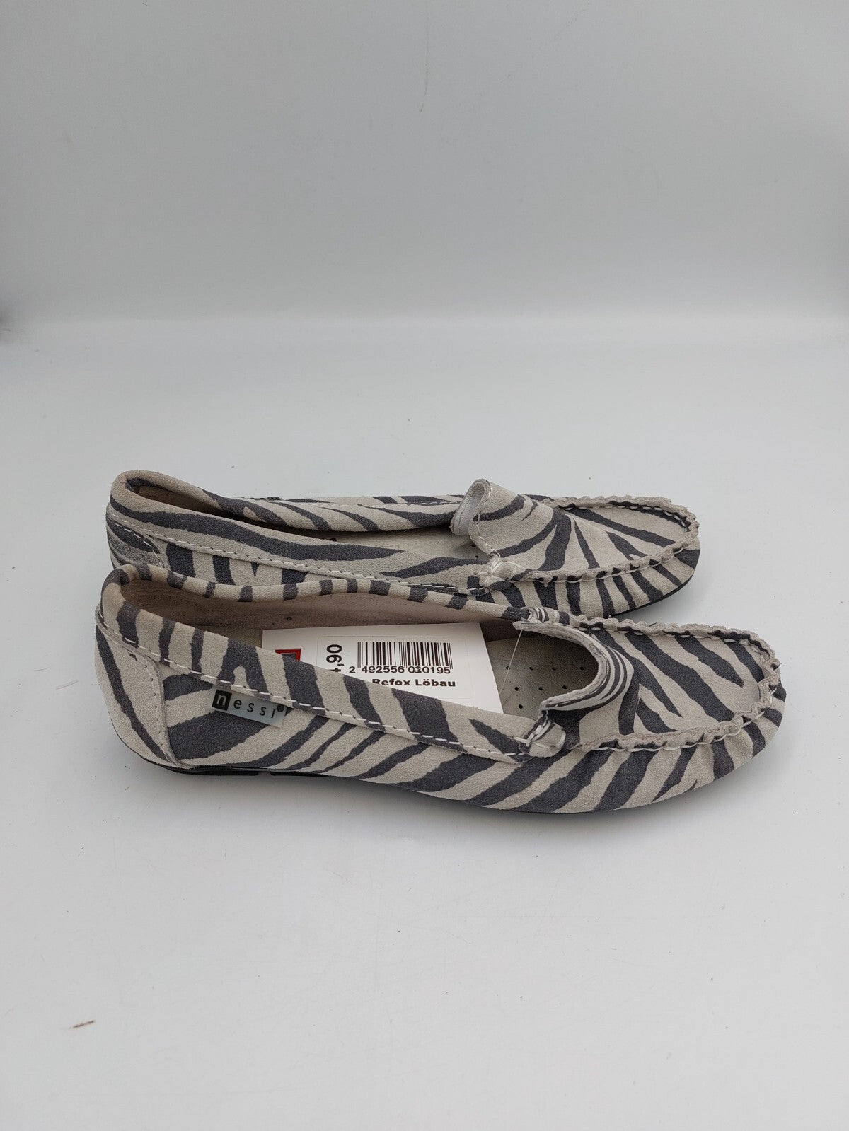 ES0391 Damen Halbschuhe von Caprice, grau, Zebramuster, Gr. 363